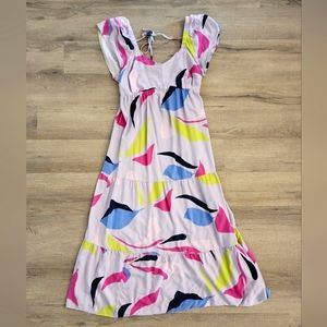 EUC Colorful maxi length Isabel Maternity dress size medium